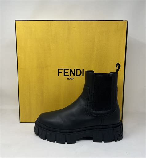 fendi patent leather boots|fendi force leather chelsea boots.